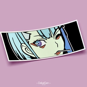 Lucy Mini Holographic Sticker // Cyberpunk