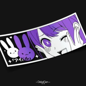 Blushing Ai Decal // Idol Anime // JDM Bumper Style