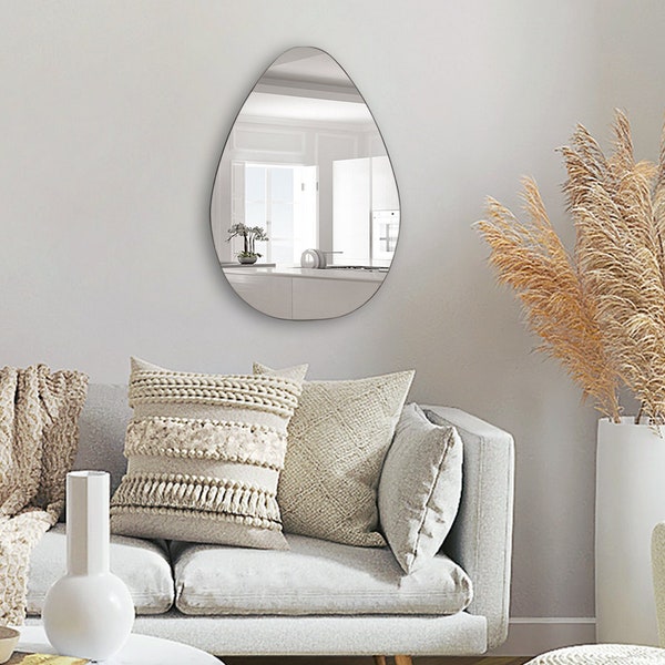 Frameless Mirror Etsy