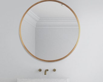 Round Copper Mirror - Etsy
