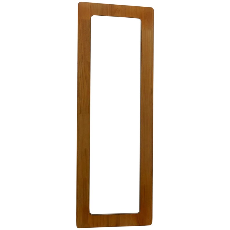 LANDRINA Brown Wood Framed Irregular Rectangle Decorative Full-Length Mirror 18 X 54 image 5