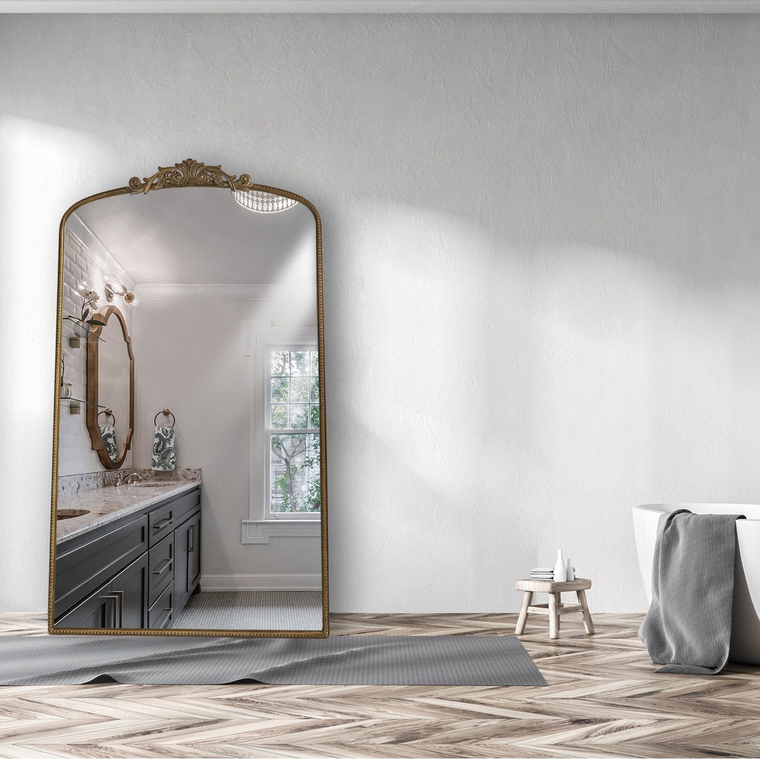 Adelaide/ornate Gold Arch Wall Mirror/baroque Style Vintage Ironframed Mirror for Bathroom