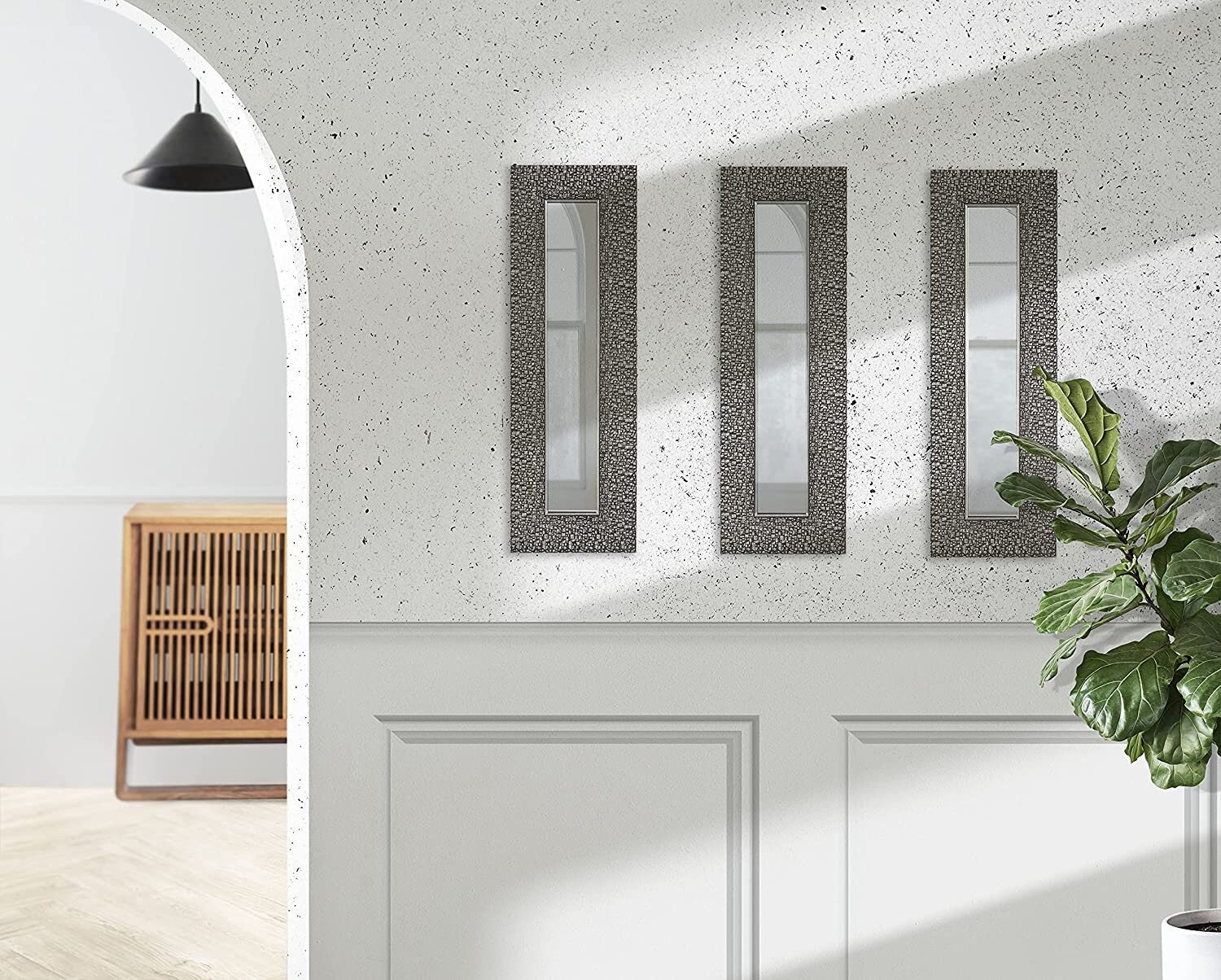 Set of outlet 3 wall mirrors