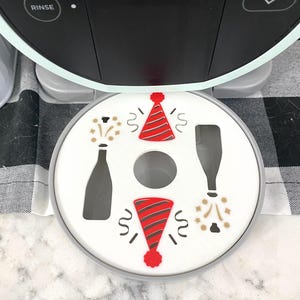 Ninja Slushi New Years Themed Drip Tray Insert
