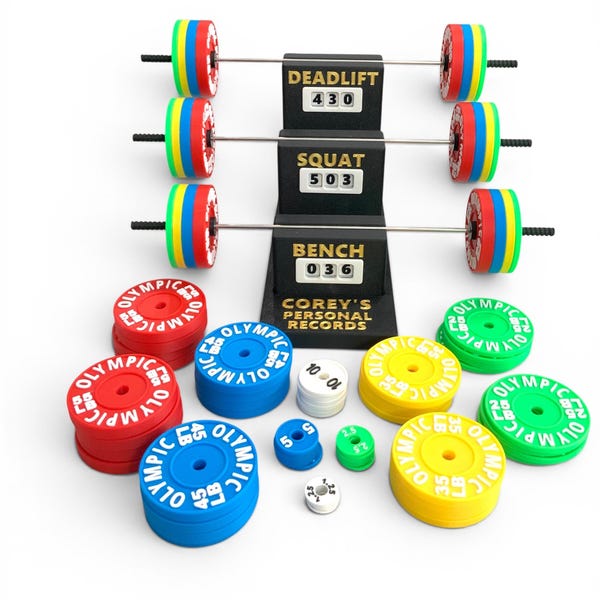 Personalized PR Tracker: Weightlifting Gift
