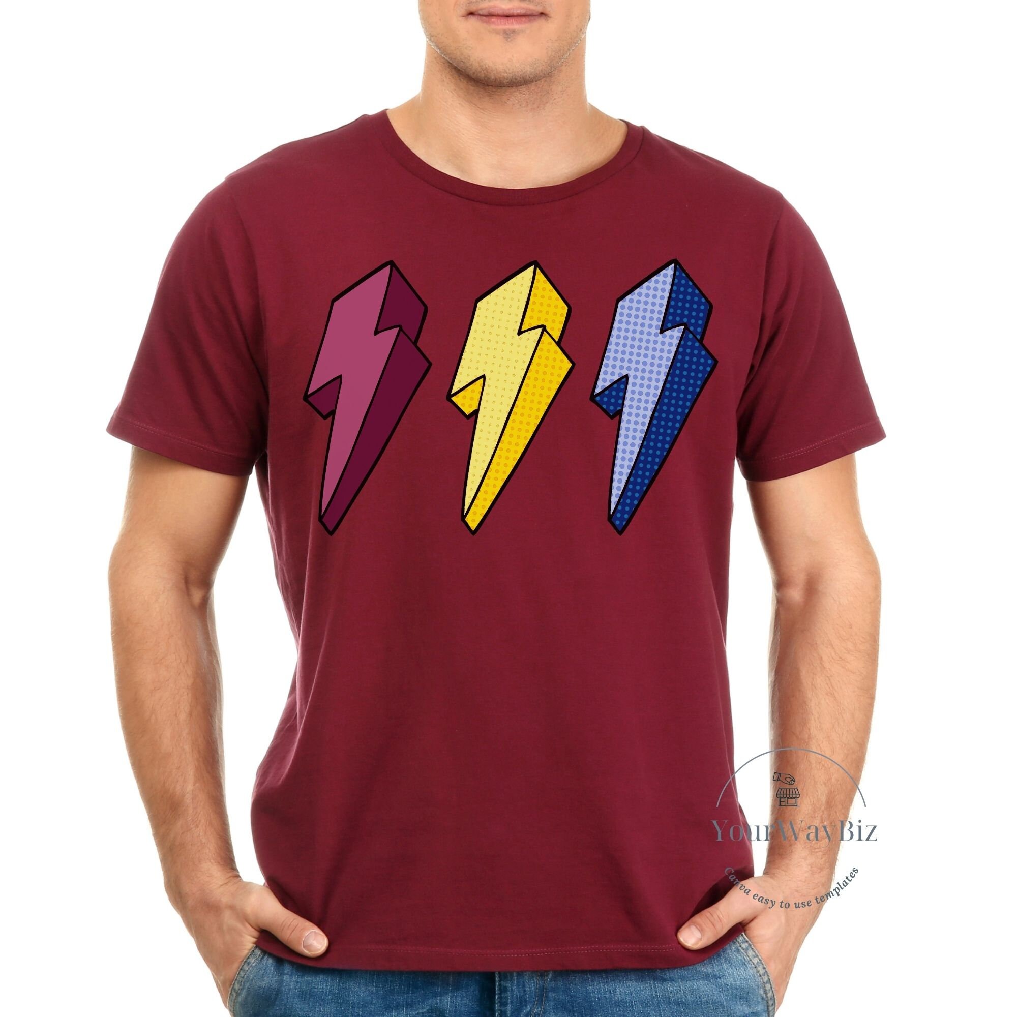Lightning Bolt Shirt Lightning Bolt Grid Tshirt Women's Etsy