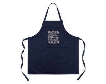 Navy Cotton Apron