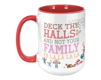 Deck the Halls Christmas Holiday Coffee Mug
