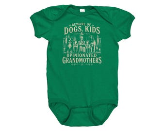 baby Onsie kids, dogs, and grandmas