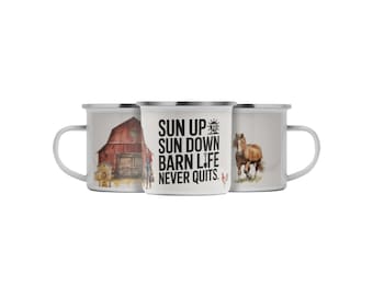 Camping Mug Sun Up Barn Life