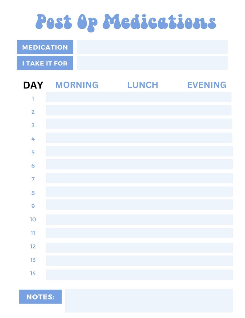 Minimalist Medication Sheet Printable - Il 794xN.4757865943 B6gd 