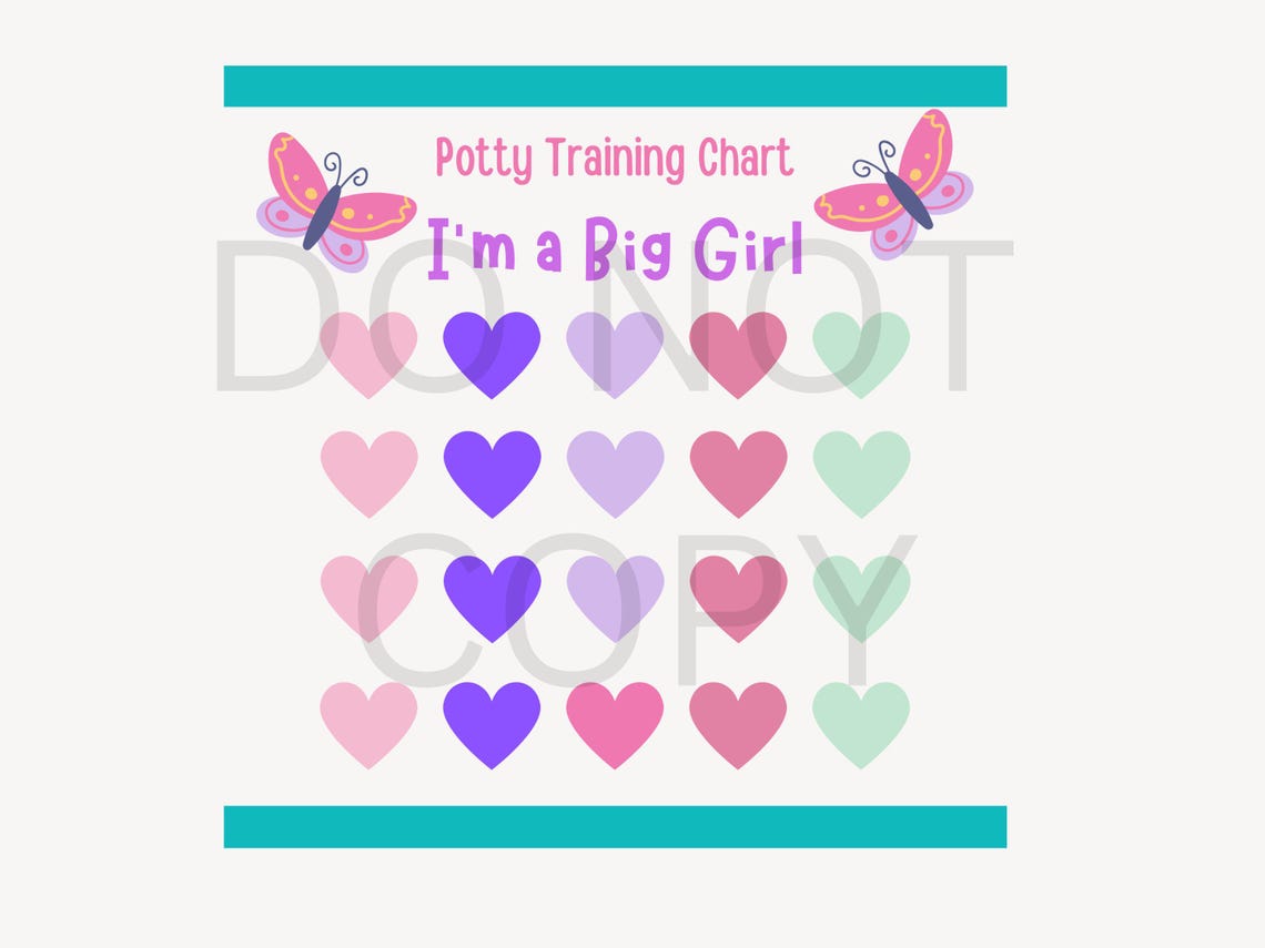 Toddler Girl Potty Training Chart, Reward Chart Printable, Princess ...