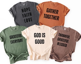 Fall Christian PNG Bundle, Thanksgiving bible verse png, Thankful and Blessed PNG, Cozy Season, Fall  Christian Fall Matching Shirts PNG