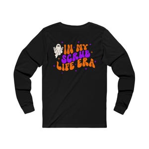 Maglietta unisex in jersey Spooky Medical Crew, costume da dottore e infermiere di Halloween, regalo per operatori sanitari, abbigliamento divertente per ospedali, Scrub Life Era