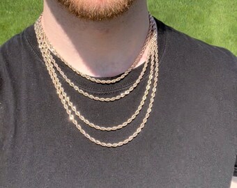 Rose Gold Rope Chain - Etsy