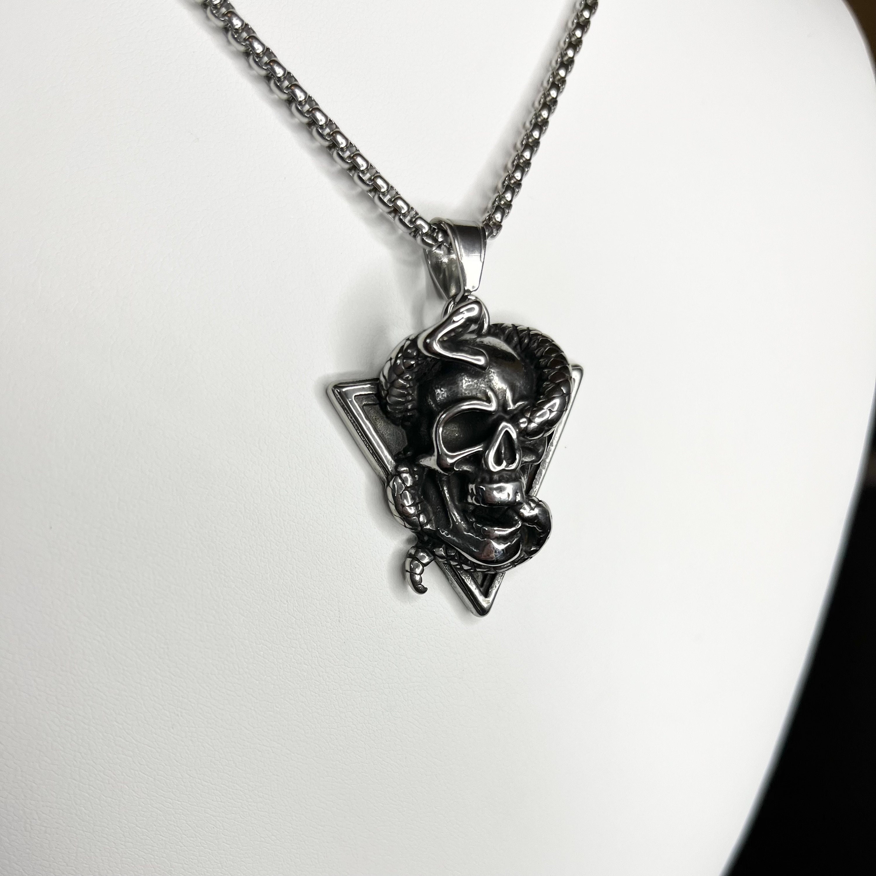 Cold I'sコールドアイズ Snake Skull Pendant シルバー アクセサリー