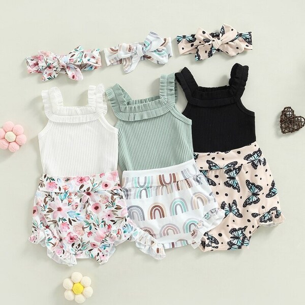 New Born Baby Girl Panty In Heart & Butterfly Printed Design Yellow Color
