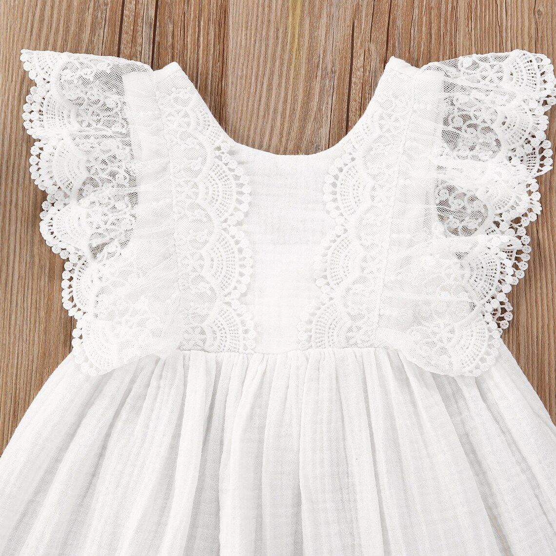 Baby Girl White Lace Dress Baby Girl Flower Dress Little Etsy