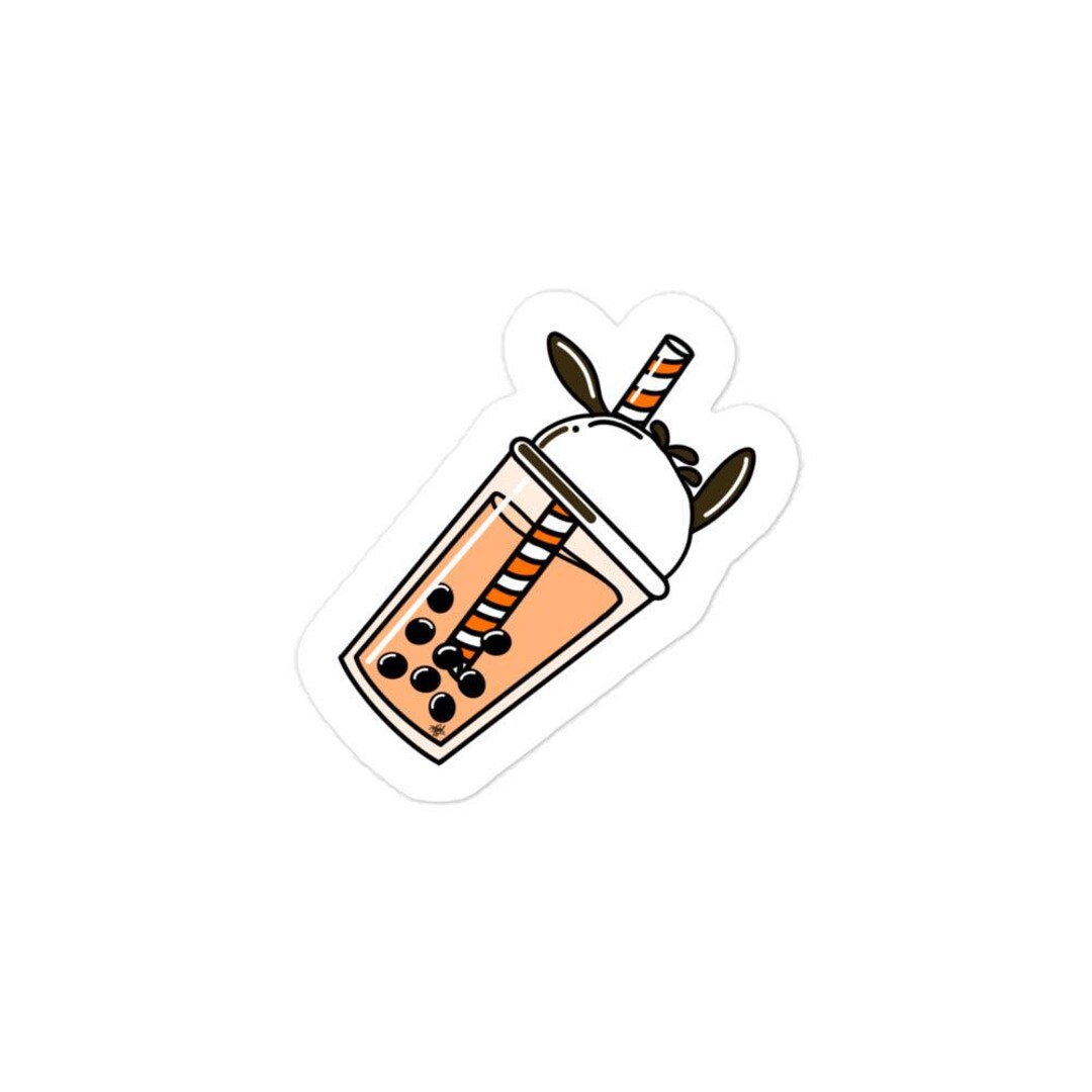 Peach Boba Milk Tea - Etsy