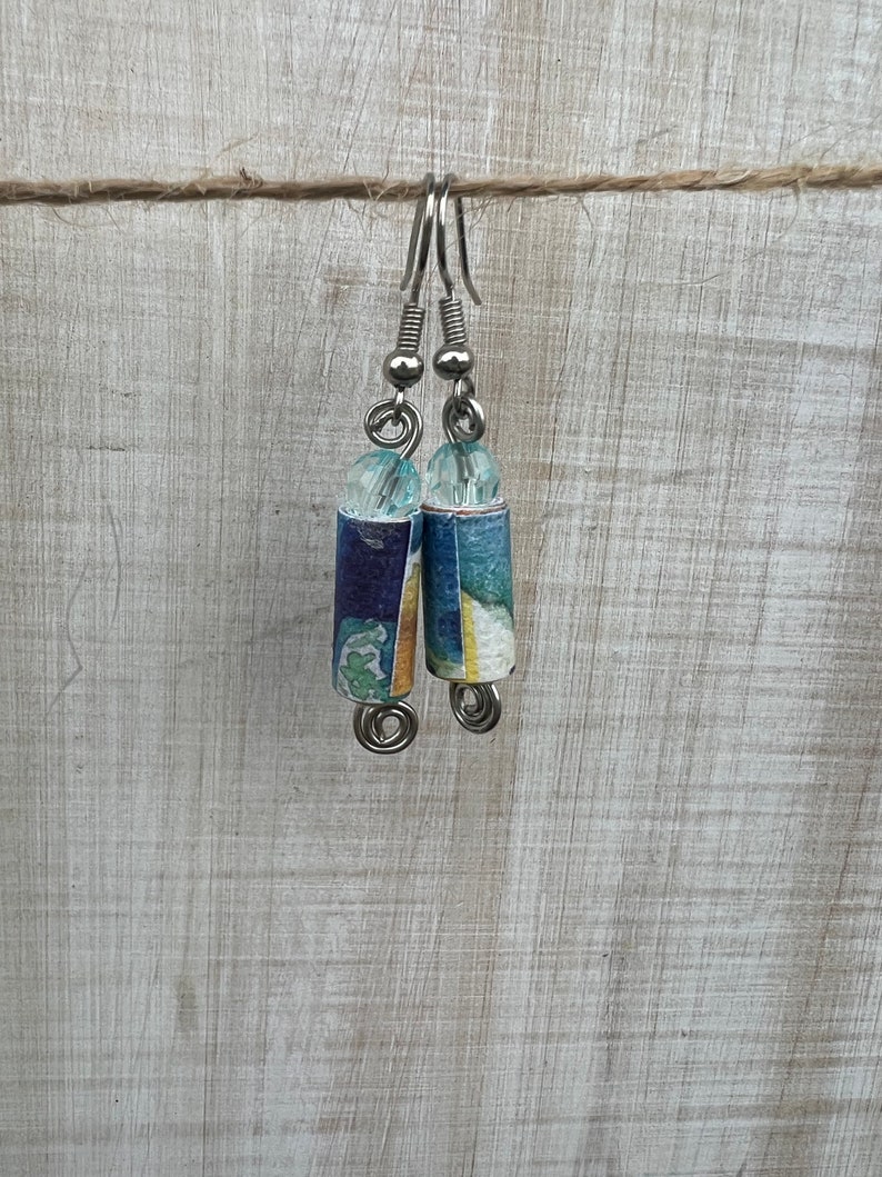 Paper Bead Earrings paper Beads Handmade in Uganda Etsy