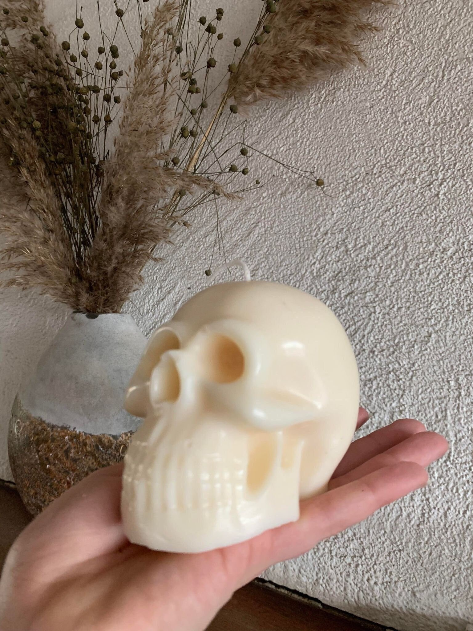 Bougie Crâne 3D Cire de Soja