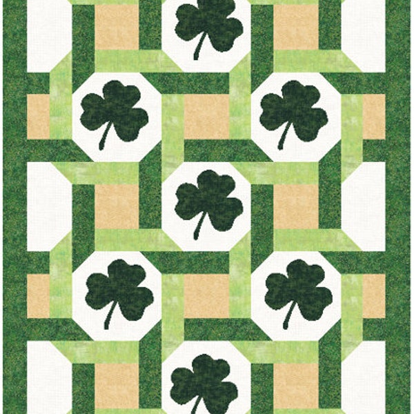 Seven Shamrocks - Digital Quilt Pattern