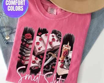 Smut Reader Shirt: Dark Academia Bookish Tee, Spicy Book Gift