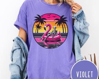 Summerween Shirt, Hot Ghoul Summer, Spooky Shirt, Halloween Tee, Cute Ghost Shirt, Beach Vibes, Skeleton Shirt, Trendy Graphic Tee