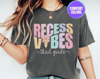 Comfort Colors® Third Grade Teacher Shirt, 3rd Grade Tee, Back to School, Elementary Teacher Shirt, Teacher Gift, Grade Level Shirt