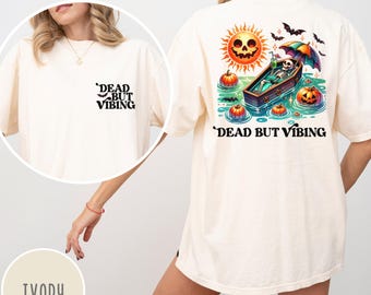 Summerween Shirt, Hot Ghoul Summer, Spooky Shirt, Halloween Tee, Cute Ghost Shirt, Beach Vibes, Skeleton Shirt, Trendy Graphic Tee