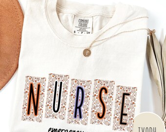 Comfort Colors Emergency Room Nurse Shirt, RN Tee, Halloween Nurse Shirt, Cute Nursing Shirt, Nurse Appreciation Gift, Funny Nurse Shirt