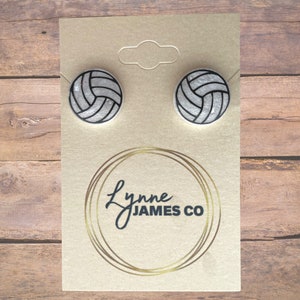 Sports earrings Volleyball earrings Laser Cut file Digital Print Earring