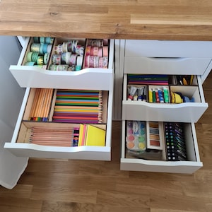 Drawer Organizer 8 Compartment Fits IKEA Alex Tall Drawers 6 Compartgm –
