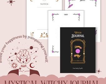 Páginas imprimibles de Witchy Mystical Journal / Dream Journal Digital o Imprimible