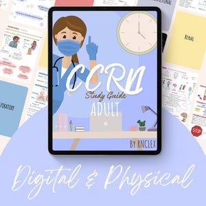 Adult CCRN Exam Study Guide/Review - Digital and Physical Copy - RNCLEX
