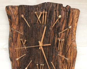 100% wood wall clock, Parenta anniversary, Rustic wall clock, Modern wall clock, Vintage wall clock, Anniversary gift, Wall clock decor
