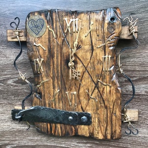 Handmade Wall Clocks From Old Wood, Wall Art Decor, Handmade Gift, Gift