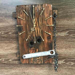 Clock from wood, Vintage Wall clock from old wood, Unique wall clock, Personalized gift, Custom gift, Gift for teacher, Anniversary gift