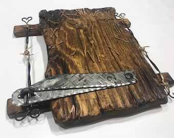 Handmade Rustic Wood Wall Clock from Old Wood – Vintage Natural Wood Wall Clock – Silent Quartz Farmhouse Clock – Unique Home Gift