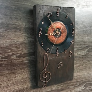 Wood wall clock, Wooden wall decor, Retirement gift, Anniversary gift, Handmade wall clock, Outdoor wall clock, Anniversary gift