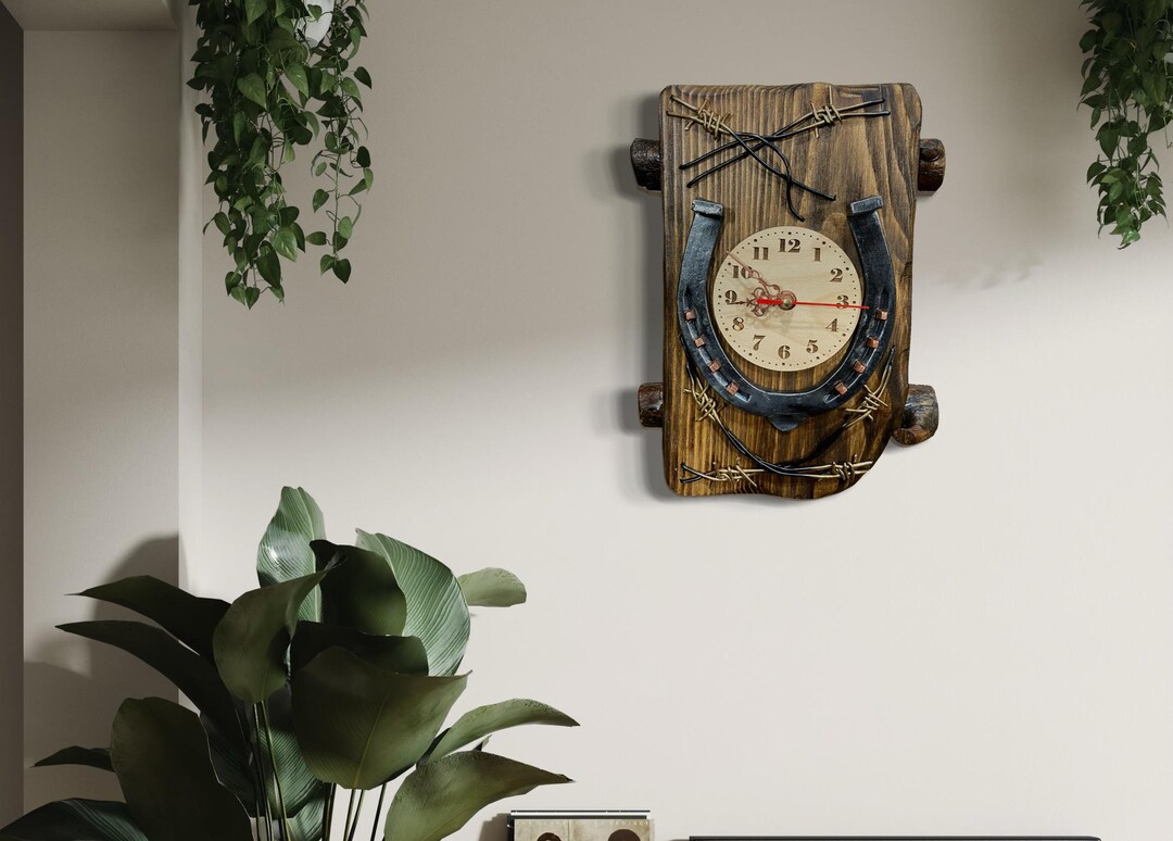 Handmade Wall Clock, Handmade Gift, Handmade Vintage Decor, Handmade ...