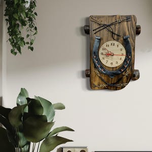 Handmade wall clock, Handmade gift, Handmade vintage decor, Handmade wooden clock, Handmade Clocks, Anniversary gift, Wooden wall clock