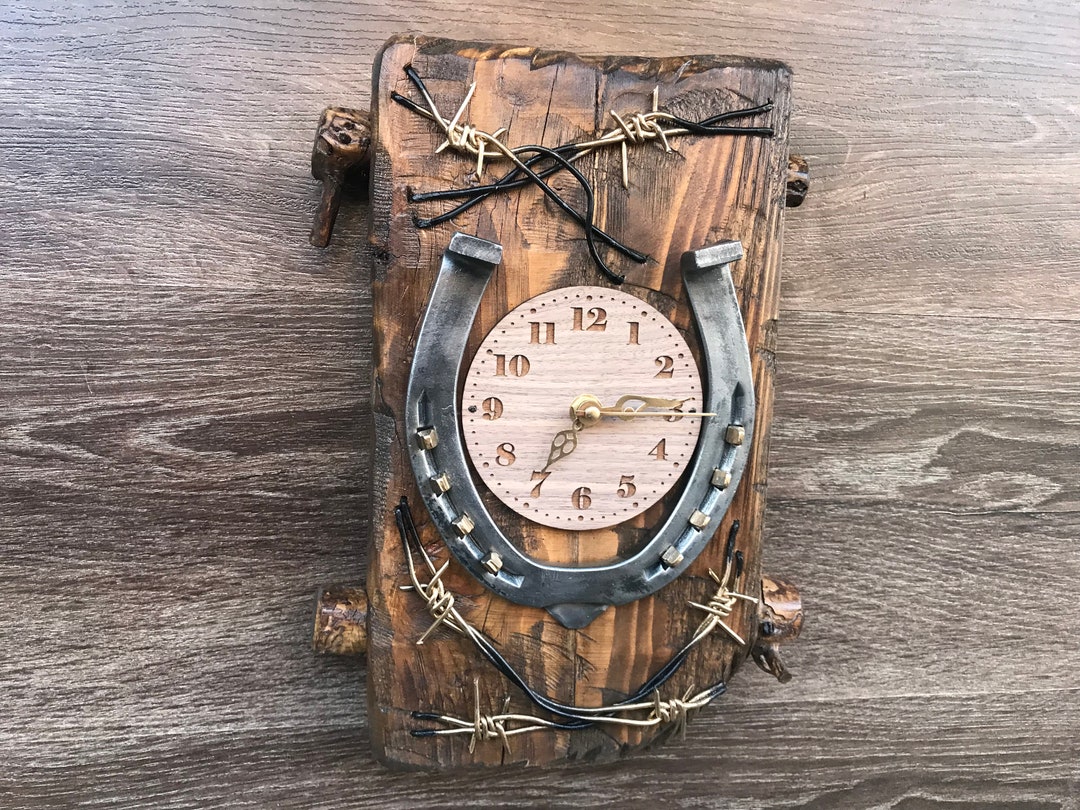 Handmade Wall Clock From Old Wood, 100 Wooden Wall Clock, Wall Clock