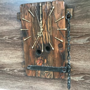 Old wooden wall clock, Wooden gift, Clocks for gift, Engraved gifts, Wooden wall clocks, Personalized gifts, Wall home decor, Wall art decor