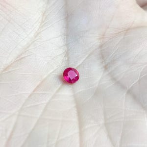 Lab Grown Round Ruby 4.5mm to 10mm