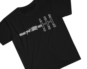 Unisex Tshirt, JDM, Stick Shift, Tee, Manual, Race Car, American Muscle, Drifting, Funny, Satire, Car Guy, Car Girl, Car Enthusiast, Racing