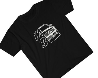 BMW, M3, Unisex T-Shirt, Euro, Car Graphic Tee, Automotive, Gift, Manual, Stick Shift, Car Guy, Car Girl, Racing, Race Car, Drifting, Drift