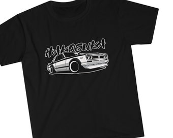 Nissan, Hakosuka, JDM, Unisex T-Shirt, Automotive, Car Enthusiast, Softstyle Tee, GTR, Nismo, KPGC10, Race Car, Drifting, Car Guy, Car Girl