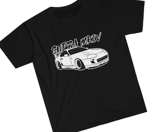 Toyota, Supra, MKIV, Unisex TShirt, JDM, Car Enthusiast, Tee, TRD, A90, Race Car, Drifting, Car Guy, Car Girl, Manual, Stick Shift, Racing