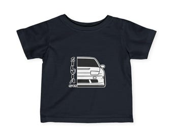 Car Graphic Infant Tee, Baby Car Shirt, Car Enthusiast Gift, Toddler Tee, Automotive Baby Clothes, Nissan, S13, Nismo, Drift Car, JDM, 240sx